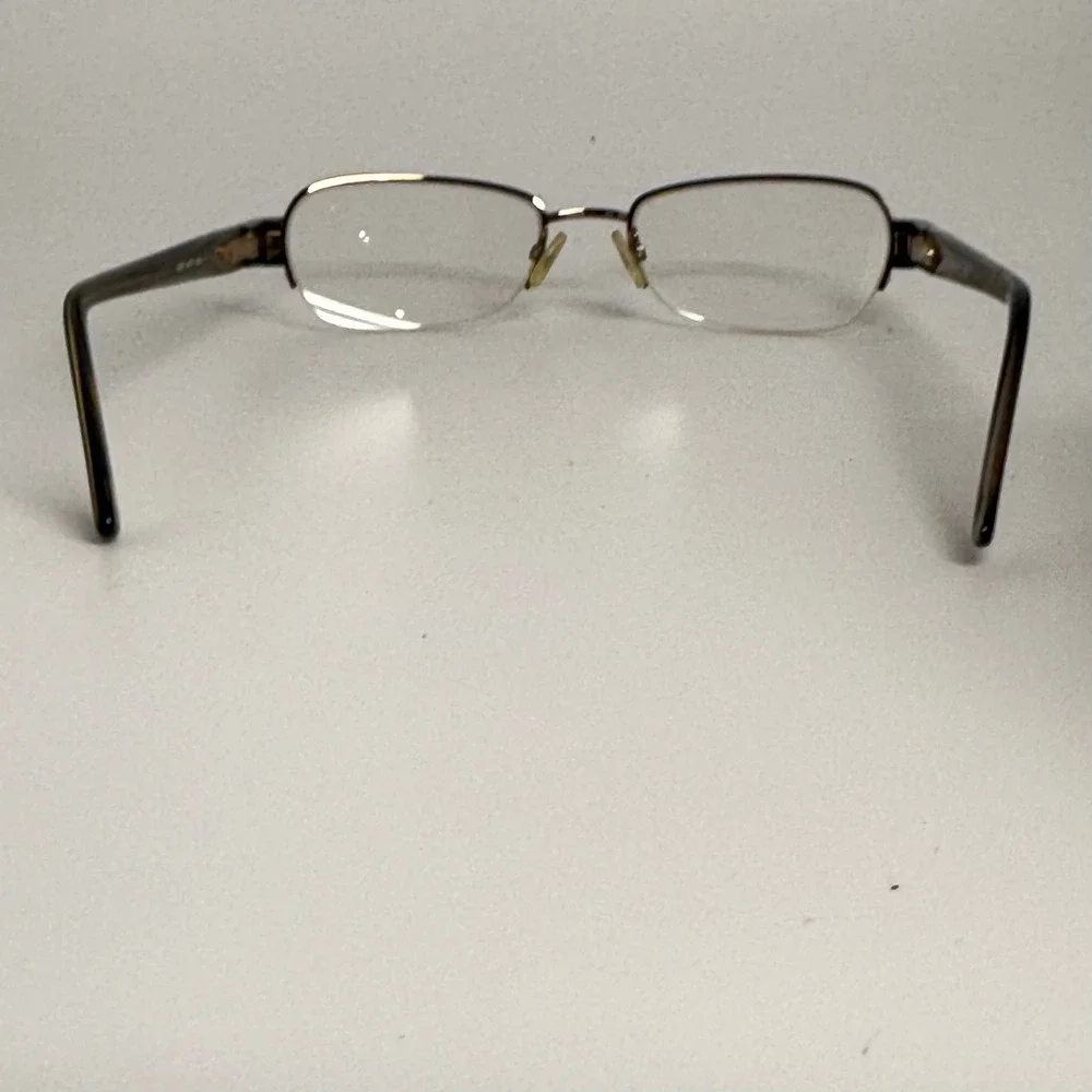 Liz Claiborne L337 0JTT Gold Green Semi Rimless Eyeglass Frames 50-18-130